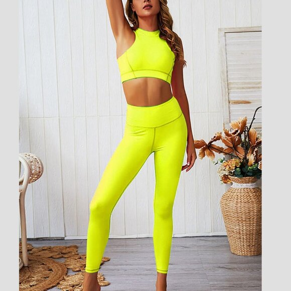 Two piece Sports Top and Legging Activewear Set - Picture 1 of 6